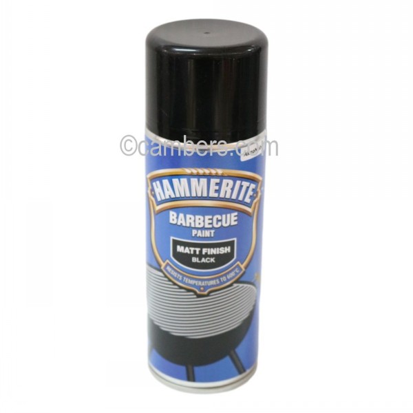 Hammerite BBQ Spray Paint Matt Black 400ml Cambers Country Store
